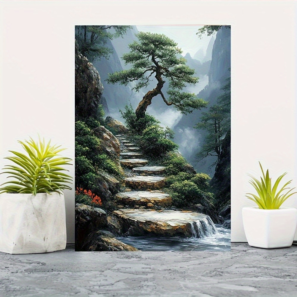 Bonsai Vertical Garden - لوحة فنية على قماش كانفاس بتصميم