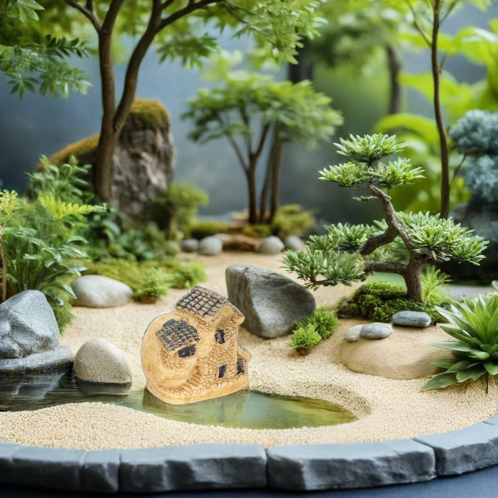 Bonsai Garden House - 4 قطع من بيوت الحدائق الخيالية