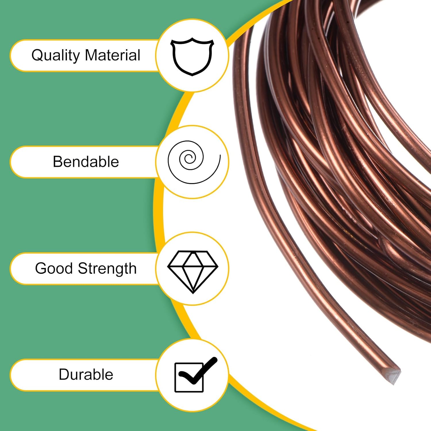 أسلاك بونساي بنية اللون بطول 1 - مراجعة Bonsai Wire Aluminum وسعره