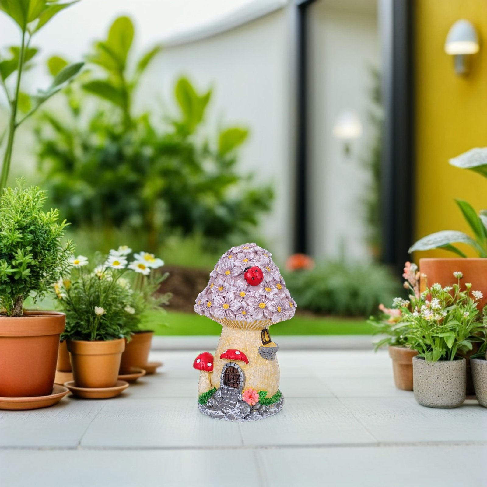 منزل الفطر المصنوع من الراتنج  - مراجعة Bonsai Garden House وسعره